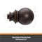Kenney Mfg Kenney Birkin 3/4" Fast Fit Easy Install Decorative Window Curtain Rod, 42-120", Oil Rubbed Bronze KN80802NP - alternate 4